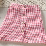 Toddler Kids Girl Two Pieces Lattice Cross Strap Top and A-Line Skirt Set