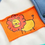 Toddler Boys Color Stitching Cute Animals Baseball Uniform Coat