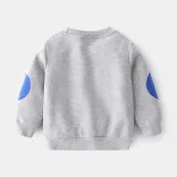 Toddler Boys Round Collar Slogan Long Sleeve Sweatshirt