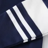 Toddler Boys Round Collar Strip Sleeve Polo Sweatshirt