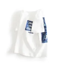 Toddler Boy Short Sleeve Round Collar T-shirt