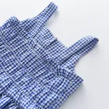 Toddler Kids Girl Two Pieces Sling Lattice Top and Shorts Set