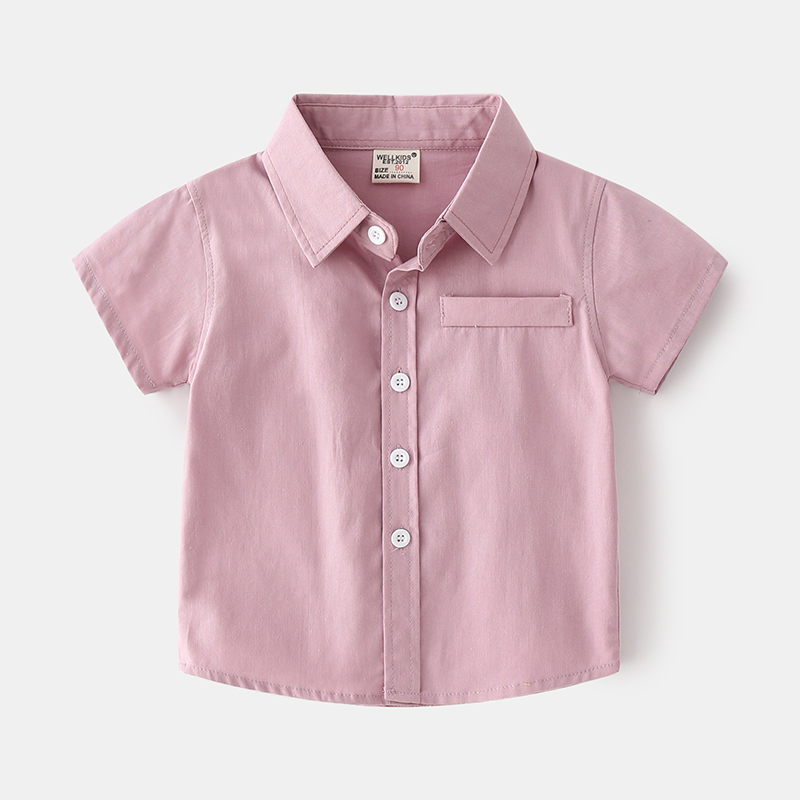 Toddler Boy Solid Color Short Sleeve Polo T-shirt