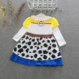Toddler Kids Girl Short Sleeve Princess Mini Dress Cosplay Costume