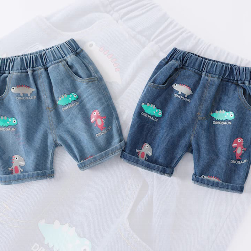 Toddler Boy Cartoon Little Cute Dinosaur Shorts Casual Pants