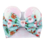 Christmas Sequins Hair Band Bowknot Headpiece Toothed Antiskid Hair Band Hair Clasp