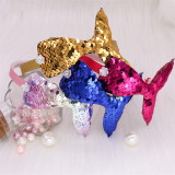 Sequined Mermaid Heart Headpiece Toothed Antiskid Hair Band Hair Clasp