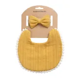 Baby Saliva Towel Suit Headpiece Toothed Antiskid Hair Band Hair Clasp