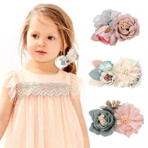 Simulation Flowers Princess Headpiece Hair Clip