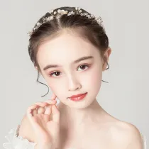 Pearl Shells Tiara Hairpin Tiara Performance Birthday Dinner Show Accessories Tiara