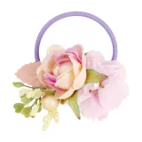 Pearl Flowers Rubber Band Princess Headpiece Hair Clip