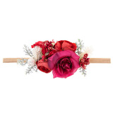 Baby Roses Flower Headgear HairBand Headpiece Toothed Antiskid Hair Band Hair Clasp
