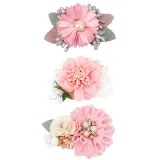 Pearl Simulation Flowers Princess Headpiece Hair Clip