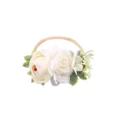 Baby Pearl Flower Headgear HairBand Headpiece Toothed Antiskid Hair Band Hair Clasp