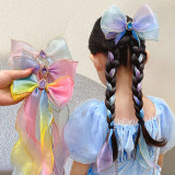 Gem Bow Ribbon Princess Headpiece Hair Clip