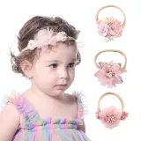 Baby Flower Headgear HairBand Headpiece Toothed Antiskid Hair Band Hair Clasp