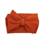 Pure Color Wide Bowknot HairBand Headpiece Toothed Antiskid Hair Band Hair Clasp