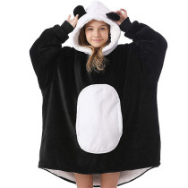 Adult Cute Lazy Blanket Leisure Animal Cartoon Sweater Hooded Ears Jumpsuit