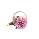 Baby Pearl Flower Headgear HairBand Headpiece Toothed Antiskid Hair Band Hair Clasp