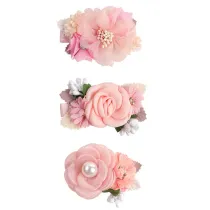 Leaves Pearl Simulation Flowers Princess Headpiece Hair Clip