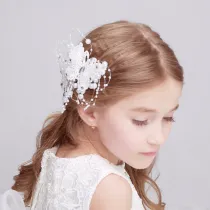 Cloth Butterfly Hairpin Tiara Performance Birthday Dinner Show Accessories Tiara