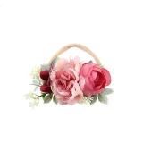 Baby Pearl Flower Headgear HairBand Headpiece Toothed Antiskid Hair Band Hair Clasp