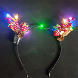 Merry Christmas Fruit Headpiece LED Light Up Headdress