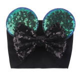 Sequins Butterfly Ear Hair Band Headpiece Toothed Antiskid Hair Band Hair Clasp