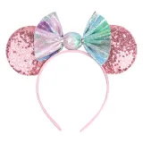 Candy Sequin Bowknot Headpiece Toothed Antiskid Hair Band Hair Clasp