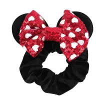 Sequins Bowknot Mixed Color Ears Princess Headpiece Hair Clip Hair Bands Hair Ring