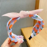 Girl Hair Accessories Bowknot Fabric Braided Headband
