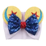 Christmas Sequins Hair Band Bowknot Headpiece Toothed Antiskid Hair Band Hair Clasp