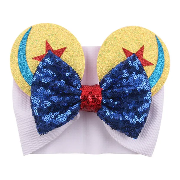 Christmas Sequins Hair Band Bowknot Headpiece Toothed Antiskid Hair Band Hair Clasp