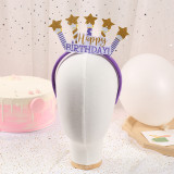 Birthday Candle Headpiece Toothed Antiskid Hair Band Hair Clasp