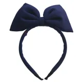 Pure Color Bowknot Headpiece Toothed Antiskid Hair Band Hair Clasp