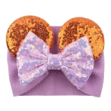 Christmas Sequins Hair Band Bowknot Headpiece Toothed Antiskid Hair Band Hair Clasp