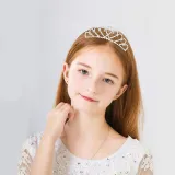 Diamond Silver Crown Tiara Birthday Dinner Show Accessories Tiara