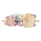 Orange Flowers Rubber Band Princess Headpiece Hair Clip Hair Band