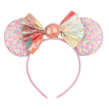 Candy Sequin Bowknot Headpiece Toothed Antiskid Hair Band Hair Clasp