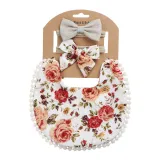 Baby Saliva Towel Suit Headpiece Toothed Antiskid Hair Band Hair Clasp