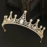 Crystal Diamond Tiara Hairpin Tiara Performance Birthday Dinner Show Accessories Tiara