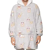 Animal Lazy Blanket Hooded TV Blanket Plus Velvet Warm Casual Sweater Blanket