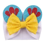 Christmas Sequins Hair Band Bowknot Headpiece Toothed Antiskid Hair Band Hair Clasp