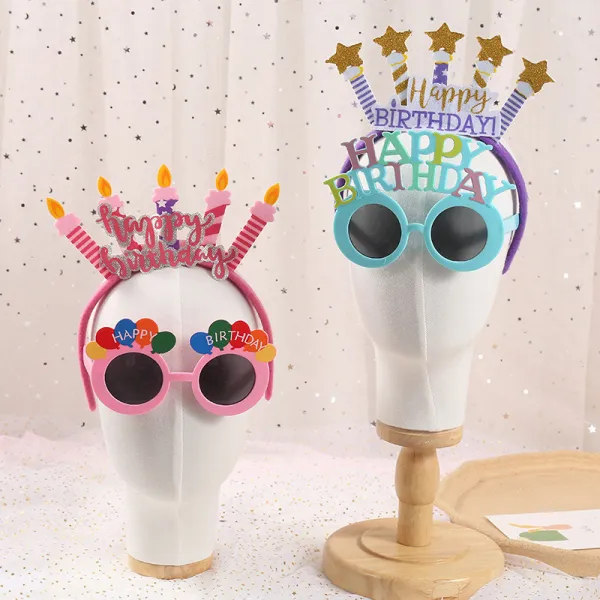 Birthday Candle Headpiece Toothed Antiskid Hair Band Hair Clasp