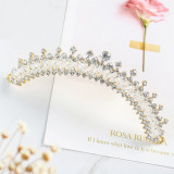 Crystal Diamond Crown Tiara Birthday Dinner Show Accessories Tiara