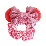 Sequins Bowknot Mixed Color Ears Princess Headpiece Hair Clip Hair Bands Hair Ring