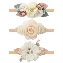 Flowers Pearl Pieces Princess Headpiece Hair Clip