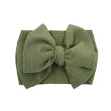 Pure Color Wide Bowknot HairBand Headpiece Toothed Antiskid Hair Band Hair Clasp