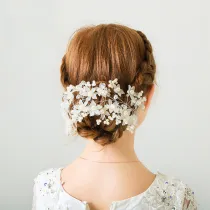 Pearl Flower Rope Birthday Dinner Show Accessories Tiara
