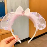 Kids Girl Net Yarn Bowknot Princess Headpiece Handmade Headband